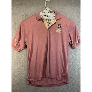 Florida State Seminoles Polo Shirt Champion Embroidered Short Sleeve Men XL